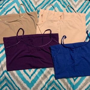 Bundle of 4 spaghetti shirts